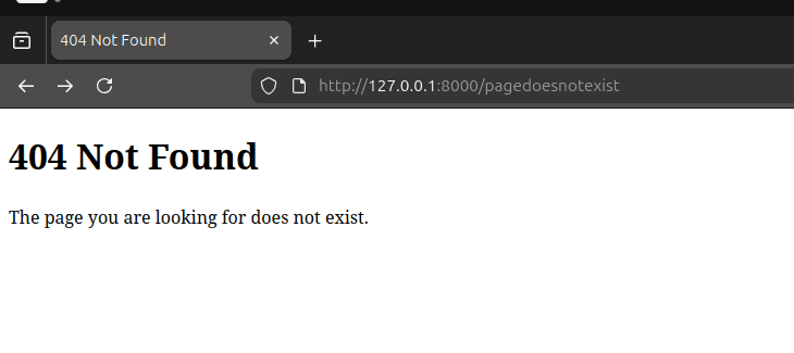 Custom 404 page result