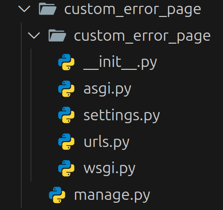 Project directory structure
