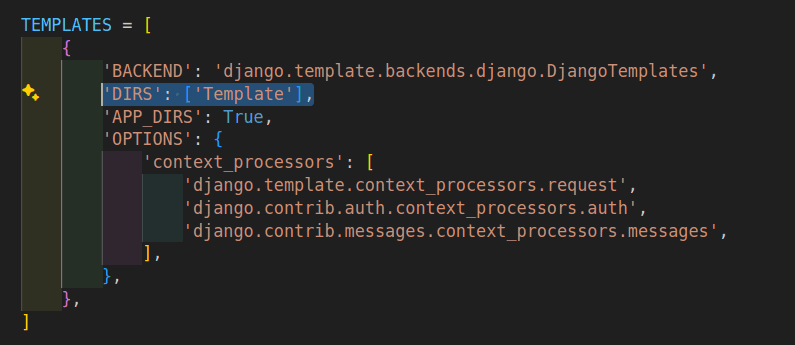 Templates directory setup