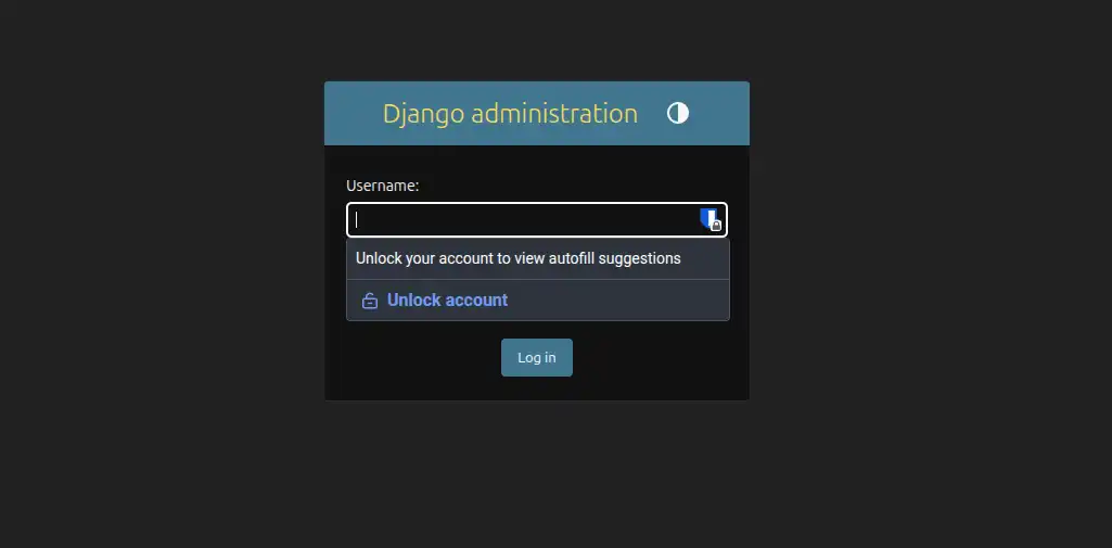Django Admin Login
