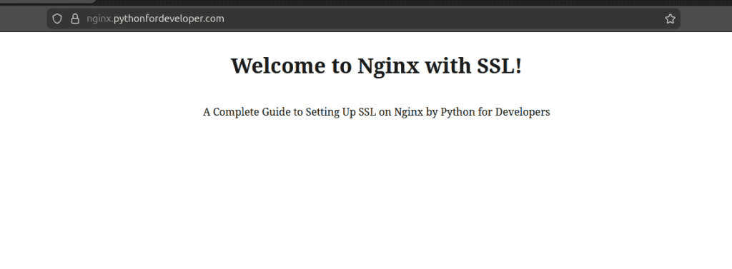 Nginx Website with HTTPS
