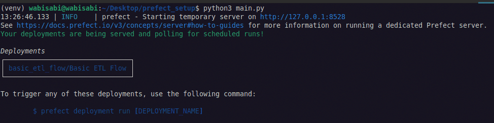 Main.py Executed